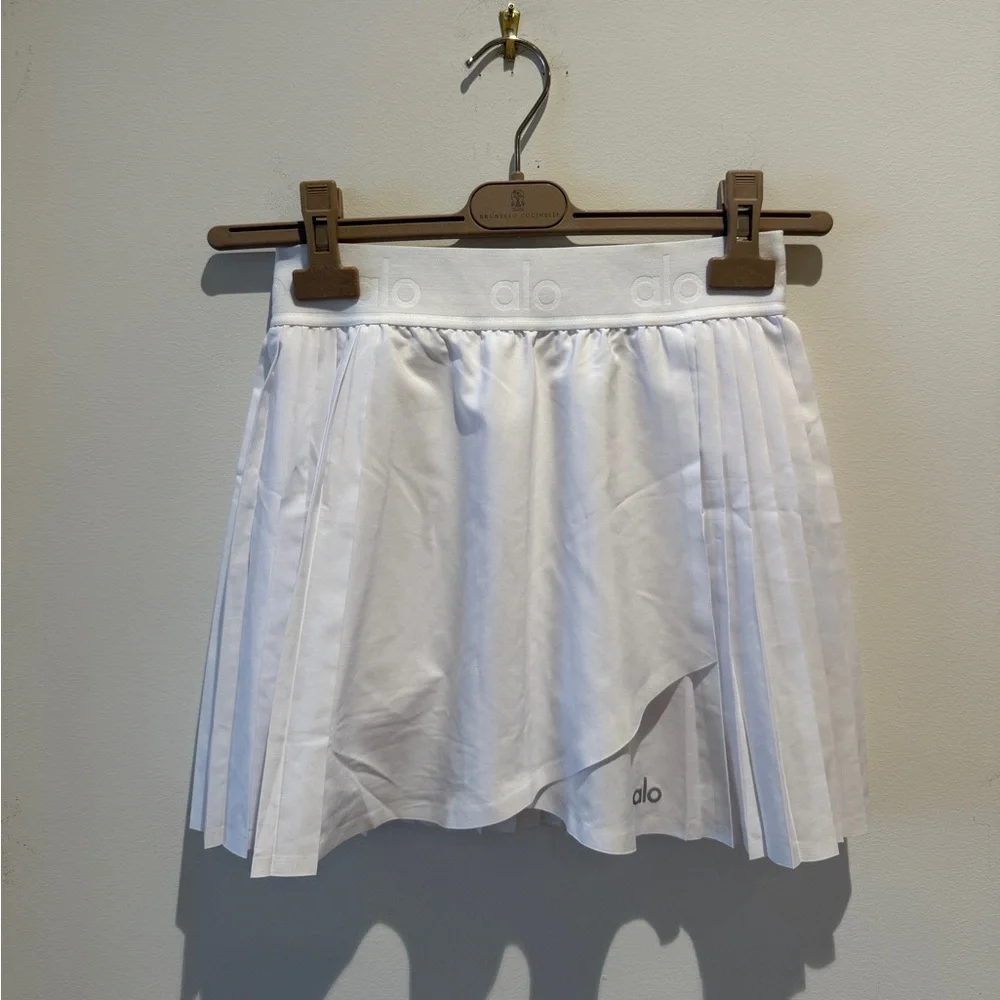alo Aces White Tennis Skirt size X-Small